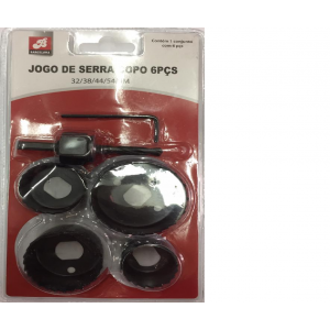 JOGO SERRA COPO PARA MADEIRA 6 PEÇAS BAR...