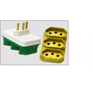 CX-802 PINO ADAPTADOR QUADRADO 2P+T 10A ...