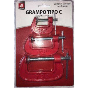 BAR-58861-33 GRAMPO TIPO C 3 PCS BARCELO...